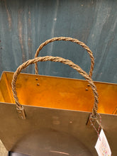 Load image into Gallery viewer, Mid Century Brass Tote Magazine Holder Rack
