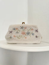 Load image into Gallery viewer, 1950s Rosenfeld Glass Beaded Clutch with Compact Mirror
