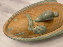 Load image into Gallery viewer, Handmade Stoneware Fish Serving Dish
