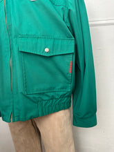 Load image into Gallery viewer, REWORKED: “MAKE ART MAKE OUT” GREEN BOMBER
