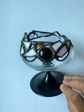 Load image into Gallery viewer, Handmade Stained Glass Candle Holder Trinket Dish
