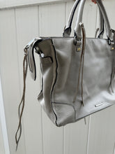 Load image into Gallery viewer, Rebecca Minkoff White Leather Carryall Crossbody Satchel
