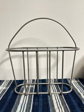 Load image into Gallery viewer, 90s Silver Tone Magazine Record Holder
