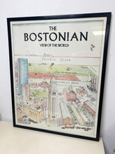 Load image into Gallery viewer, The Bostonian View of the World Framed Poster
