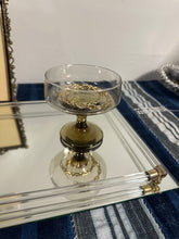 Load image into Gallery viewer, Mid Century Single Smoked Coupe Glass
