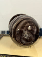 Load image into Gallery viewer, Handblowned Dark Purple Swirled Vesesel
