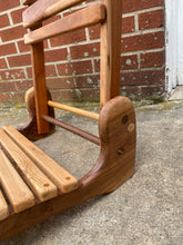 Load image into Gallery viewer, Mid Century Wooden Slat Folding Chair
