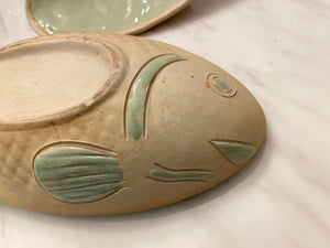 Handmade Stoneware Fish Serving Dish