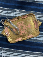 Load image into Gallery viewer, Gold &amp; Pink Florentine Filigree Wooden Decorative Tray
