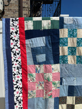 Load image into Gallery viewer, Vintage Handmade Patchwork Quilt
