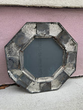 Load image into Gallery viewer, Vintage Punched Tin Octagonal Mirror
