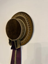 Load image into Gallery viewer, Antique Bavarian Decorative Prenier Hut Goldwork Velvet Hat Wall Hanging
