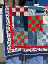 Load image into Gallery viewer, Vintage Handmade Patchwork Quilt
