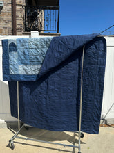 Load image into Gallery viewer, Vintage Handmade Denim Patchwork Quilt
