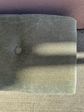 Load image into Gallery viewer, Vintage Green Chenille Wooden Footstool
