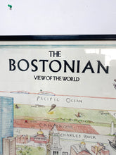 Load image into Gallery viewer, The Bostonian View of the World Framed Poster
