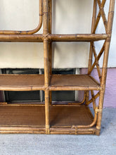 Load image into Gallery viewer, MCM Bamboo Rattan Etagere
