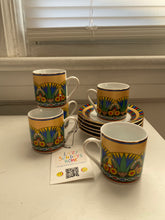 Load image into Gallery viewer, Vintage espresso cup and saucer set
