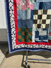 Load image into Gallery viewer, Vintage Handmade Patchwork Quilt
