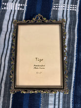 Load image into Gallery viewer, 90’s Tizo Rhinestone Brass Handcrafted Picture Frame
