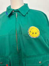 Load image into Gallery viewer, REWORKED: “MAKE ART MAKE OUT” GREEN BOMBER

