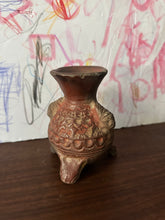 Load image into Gallery viewer, Antique Mayan Effigy Three Footed Vessel
