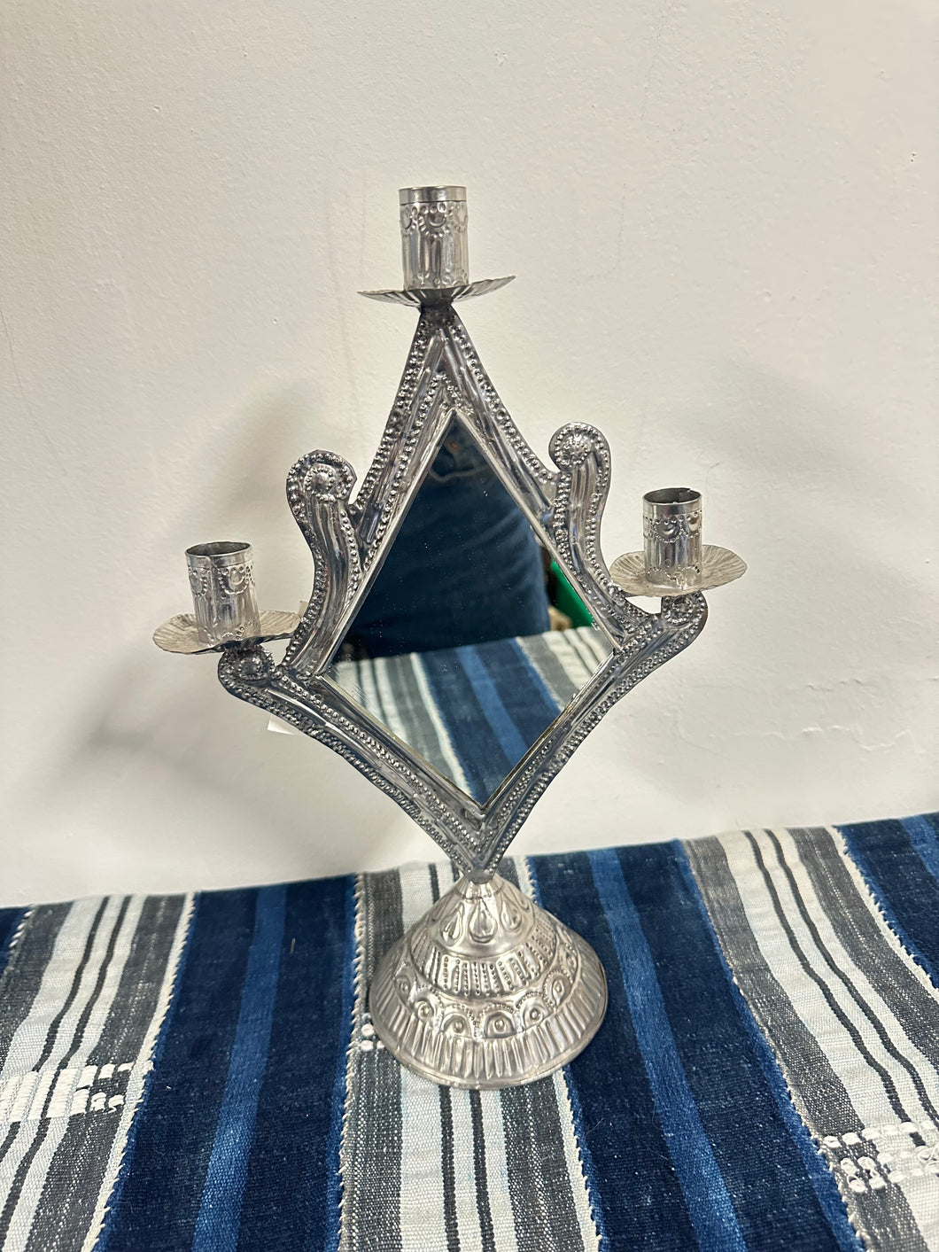 Punched Tin Mirror Candelabra Oaxaca
