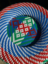 Load image into Gallery viewer, Vintage Handmade Rainbow Woven Stools from Bangladesh
