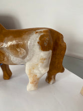 Load image into Gallery viewer, Vintage onyx stone carved donkey sculpture
