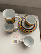 Load image into Gallery viewer, Vintage espresso cup and saucer set
