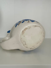 Load image into Gallery viewer, Vintage Ceramic Blue and Gold Painted Rooster Pitcher
