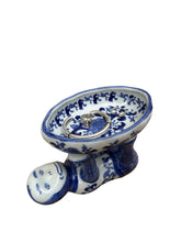 Load image into Gallery viewer, 1980s Blue and White Porcelain Monkey Trinket and Soap Dish
