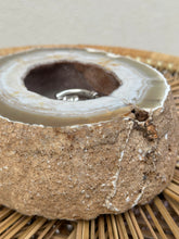 Load image into Gallery viewer, 1970s Sliced Agate Stone Jewelry Trinket Dish
