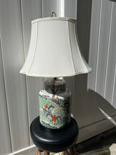 Load image into Gallery viewer, Vintage Chinese Porcelain Ginger Jar Hunting Scene Table Lamp with Shade
