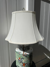Load image into Gallery viewer, Vintage Chinese Porcelain Ginger Jar Hunting Scene Table Lamp with Shade

