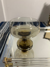 Load image into Gallery viewer, Mid Century Single Smoked Coupe Glass
