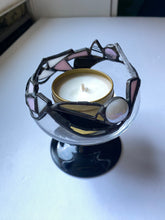 Load image into Gallery viewer, Handmade Stained Glass Candle Holder Trinket Dish
