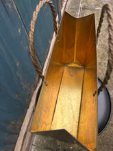 Load image into Gallery viewer, Mid Century Brass Tote Magazine Holder Rack
