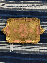 Load image into Gallery viewer, Gold &amp; Pink Florentine Filigree Wooden Decorative Tray

