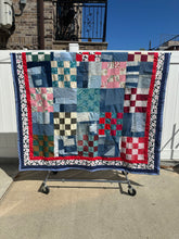 Load image into Gallery viewer, Vintage Handmade Patchwork Quilt
