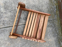 Load image into Gallery viewer, Mid Century Wooden Slat Folding Chair
