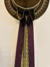 Load image into Gallery viewer, Antique Bavarian Decorative Prenier Hut Goldwork Velvet Hat Wall Hanging
