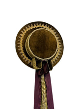 Load image into Gallery viewer, Antique Bavarian Decorative Prenier Hut Goldwork Velvet Hat Wall Hanging
