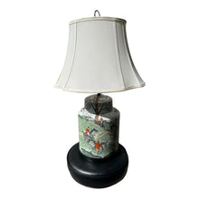 Load image into Gallery viewer, Vintage Chinese Porcelain Ginger Jar Hunting Scene Table Lamp with Shade
