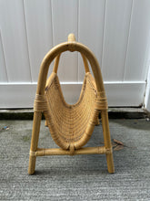 Load image into Gallery viewer, Vintage Rattan Wicker Magazine Book Stand
