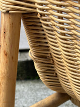 Load image into Gallery viewer, Vintage Rattan Wicker Magazine Book Stand
