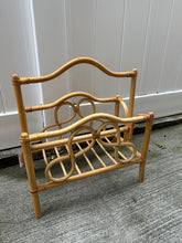 Load image into Gallery viewer, Vintage Rattan Wicker Magazine Book Stand

