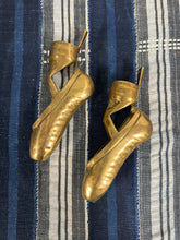 Load image into Gallery viewer, Mid Century Brass Ballerina Slippers Wall Decor
