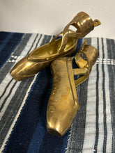 Load image into Gallery viewer, Mid Century Brass Ballerina Slippers Wall Decor

