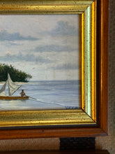 Load image into Gallery viewer, Pair of Mini Sailing Oil Paintings signed Vega
